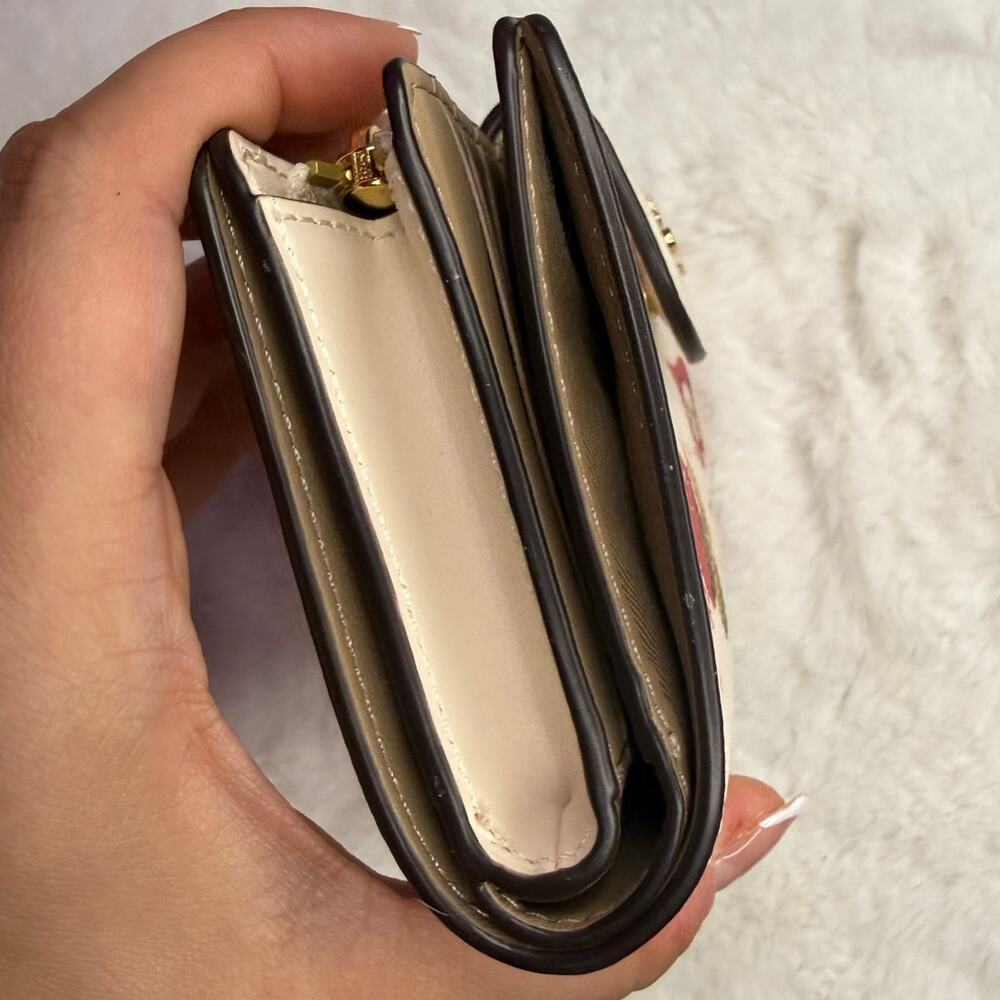 COACH Medium Corner Zip Wallet with Ornament Print - Picture 7 of 8